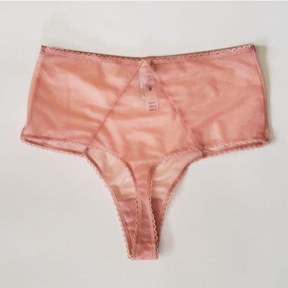 NWT Victoria's Secret High Waist Mesh Thong Panty - Picture 2 of 6